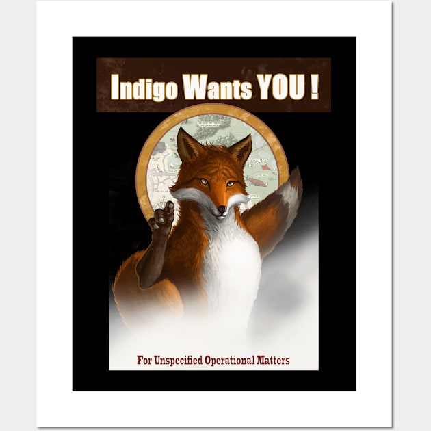 Indigo Wants You Wall Art by Ben Aaronovitch 